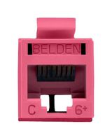 BELDEN RV6MJKUTR-S1 Modular Connector, RJ45 / RJ11 Jack, 1 x 1 (Port), Cat6, Panel Mount