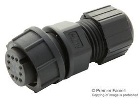 AMPHENOL LTW CD-10BFFA-LL7001 Circular Connector, Standard Circular Connector, Middle (C) Series, Cable Mount Receptacle
