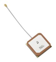 MOLEX 206640-0001 RF Antenna, Patch, GNSS/GPS, 1.597 to 1.607 GHz, 4.5 dBi, 50 ohm, Right Hand Circular, Adhesive