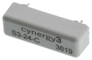 SENSATA / CYNERGY3 S3-24-C Reed Relay, S Size, SPDT, 24 VDC, S3 Series, Through Hole, 1 kohm, 250 mA