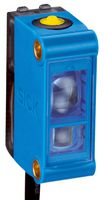 SICK LUTM-UN81162P Luminescence Sensor, LED, UV, 0.5 ", NPN, Vertical, Long Side, 4-Pin M12 Connector