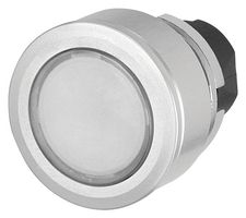 EAO 46-2234.4FK0.000 Switch Actuator, Maintained, Flush, White, EAO 46 Series 30.5mm Illuminated Pushbutton Switches