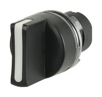 EAO 46-280S.1CV0.008 Switch Actuator, 3 Position, 29mm, Black, EAO 46 Series 22.3mm Non Illuminated Selector Switches