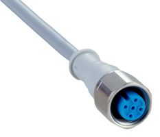 SICK DOL-1204-G25MNI Cable de Sensor, Gris, Receptáculo M12, Extremo Libre, 4 Posiciones, 25 m, 82ft