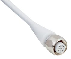 SICK DOL-1205-G25MRN Cable de Sensor, Gris, Receptáculo M12, Extremo Libre, 5 Posiciones, 25 m, 82ft