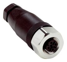 SICK DOS-1204-GN Conector de Sensor, M12, Hembra, 4 Posiciones, Socket de Tornillo, Montaje Cable Recto