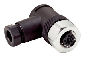 SICK DOS-1204-WN Conector de Sensor, M12, Hembra, 4 Posiciones, Socket de Tornillo, Montaje Cable Ángulo Recto
