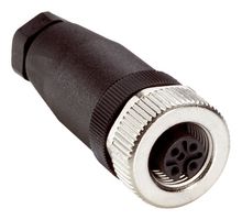 SICK DOS-1205-G Sensor Connector, M12, Female, 5 Positions, Screw Socket, Straight Cable Mount