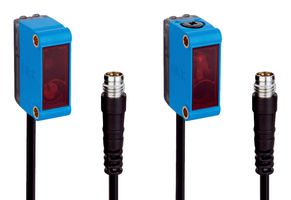 SICK GSE6-P5211 Photoelectric Sensor, 15m, PNP, Through Beam, 10 to 30VDC, Cable with 3 Pin M8 Connector, G6 Series