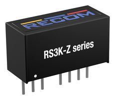 RECOM POWER RS3K-2409SZ/H3 Isolated Through Hole DC/DC Converter, ITE, Industrial & Household, SIP, 4:1, 3 W, 1 Output