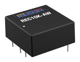 RECOM POWER REC10K-2424SAW/H2 Isolated Through Hole DC/DC Converter, ITE, Industrial & Household, DIP, 4:1, 10 W, 1 Output