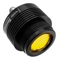 BANNER ENGINEERING GS60YL4Q Guide Spotlight, LED, Yellow, 8° Lens, 60 mm Dia, 12 to 30 VDC, 4 pin M12 Integral QD, GS60 Series