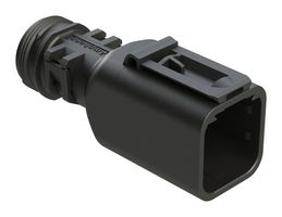 AMPHENOL SINE/TUCHEL ATBS-241-0605 Connector Backshell, Black, Backshell, Amphenol AT04-6P 6 Pos Receptacle Rectangular Connector