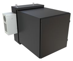 HAMMOND NWC12U2436SABK 19" Wall Cabinet, Solid Door, 12U, Steel, Black, 745 mm, 622 mm, 920 mm