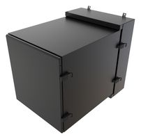 HAMMOND NWC12U2436SNBK 19" Wall Cabinet, Solid Door, 12U, Steel, Black, 745 mm, 622 mm, 920 mm