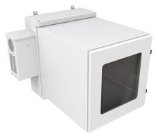 HAMMOND NWC12U2436WALG 19" Wall Cabinet, Window Door, 12U, Steel, Light Gray, 745 mm, 622 mm, 920 mm