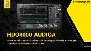 RIGOL DHO4000-AUDIOA Test License Key Upgrade, Audio Serial Triggering and Analysis (I2S)