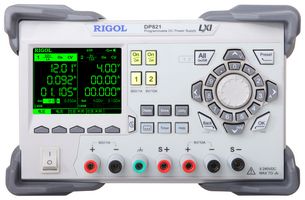 RIGOL DP821 Bench Power Supply, Programmable, 2 Output, 0 V, 60 V, 0 A, 1 A