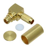 SAMTEC MMCX7-P-C-GF-RA-CA3 RF / Coaxial Connector, MMCX Coaxial, Right Angle Plug, Solder, 75 ohm, RG179, Beryllium Copper