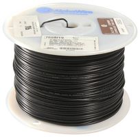 ALPHA WIRE 7058/19 BK001 Wire, Hook Up, UL1429, MIL-W-16878E Type B, PVC, Black, 16 AWG, 19 x 0.3mm, 1000 ft