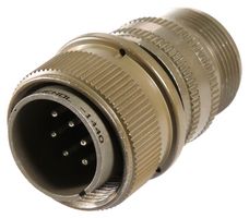 AMPHENOL INDUSTRIAL MS3106A18-1P Circular Connector, MIL-DTL-5015 Series, MS3106 Series, Straight Plug, 10 Contacts, Solder Pin