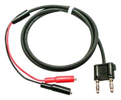 MUELLER ELECTRIC BU-7031-B-36-0 Alligator Clip to Banana Plug Test Lead, Alligator Clips x 2, 4mm Stackable Dual Banana Plug