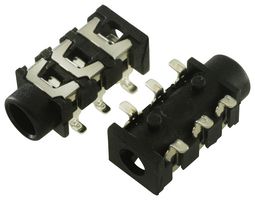 MULTICOMP PRO MJ4435-R Phone Audio Connector, 3 Contacts, Jack, 3.5 mm, PCB Mount, Silver Plated Contacts, Plastic Body