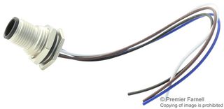 AMPHENOL LTW M12A-05PFFC-SH8B15 Sensor Cable, M12 Receptacle, Free End, 5 Positions, 150 mm, 5.9 ", M Series