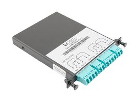 L-COM TAP-LCM4-9802-LGX Fiber Optic Adapter, LC, LC, Straight Panel Adapter