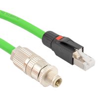 L-COM TRGPA402-3M Cable de Sensor, M12 Macho, RJ45 Macho, 3 m, 9.8 ft
