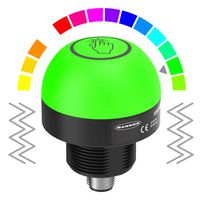 BANNER ENGINEERING K50PTVKQ Touch Button Switch, NO/NC, Latching/Momentary, Multicolor, IO-Link Output, 18 to 30 VDC, IP67/IP69K