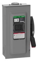 SQUARE D BY SCHNEIDER ELECTRIC VHU363RB Switch Disconnector, Non Fusible, 3PST-NO, 3 Pole, 600 V, 100 A, NEMA 3R, Surface Mount