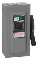 SQUARE D BY SCHNEIDER ELECTRIC VH362 Switch Disconnector, Fusible, 3PST-NO, 3 Pole, 600 V, 60 A, NEMA 1, Surface Mount