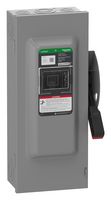 SQUARE D BY SCHNEIDER ELECTRIC VH363 Switch Disconnector, Fusible, 3PST-NO, 3 Pole, 600 V, 100 A, NEMA 1, Surface Mount