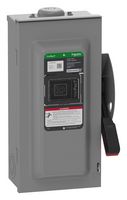 SQUARE D BY SCHNEIDER ELECTRIC VH363NRB Switch Disconnector, Fusible, 3PST-NO, 3 Pole, 600 V, 100 A, NEMA 3R, Surface Mount