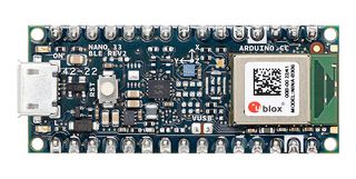 ARDUINO ABX00072 Development Board, with Headers, Nano 33 BLE, Rev2, nRF52840, Arm Cortex-M4F, Micro USB