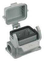 HARTING 09300062256 Heavy Duty Connector, Base, Bulkhead Mount, Aluminum Body, 1 Lever, 6B