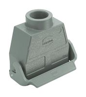 HARTING 09300160750 Heavy Duty Connector, PG21, Hood, Top Entry, Aluminum Body, 1 Lever, 16B