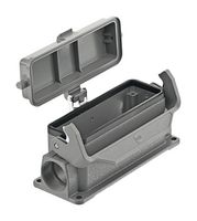 HARTING 09300241295 Heavy Duty Connector, PG21, Base, Panel Mount, Aluminum Body, 1 Lever, 24B
