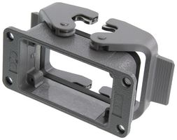 HARTING 09340030301 Heavy Duty Connector, Base, Bulkhead Mount, Aluminum Body, 2 Lever, 10B