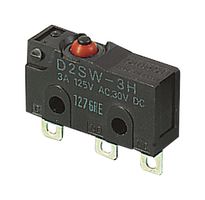 OMRON ELECTRONIC COMPONENTS D2SW-01MS Microswitch, Subminiature, Pin Plunger, SPDT, Wire Leaded, 100 mA, 30 V