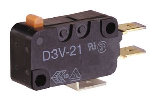 OMRON ELECTRONIC COMPONENTS D3V-16-1C5 Interruptor Microswitch, Miniature, Pistón, SPDT, Conexión Rápida, 16 A, 250 V