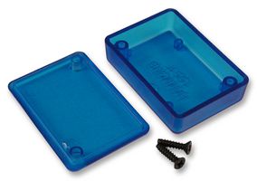 HAMMOND 1551FTBU Plastic Enclosure, Miniature, IP54, Handheld, Plastic, 50 mm, 35 mm, 15 mm, IP54
