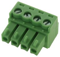 MULTICOMP EBK-04-B Pluggable Terminal Block, Eurostyle, 3.81 mm, 4 Positions, 24 AWG, 12 AWG, Screw
