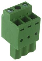 MULTICOMP PRO MC310-50803 Pluggable Terminal Block, 5.08 mm, 3 Positions, 24 AWG, 14 AWG, Screw