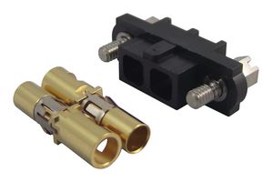 HARWIN M80-4000000F1-02-325-00-000 Rectangular Connector, Datamate J-Tek M80 Series, 2 Contacts, Receptacle, 4 mm, Crimp, 1 Row