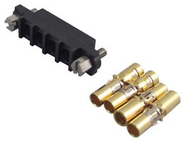 HARWIN M80-4000000F1-04-325-00-000 Rectangular Connector, Datamate J-Tek M80 Series, 4 Contacts, Receptacle, 4 mm, Crimp, 1 Row
