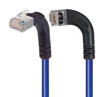 L-COM TRD695SRA13BL-1 Ethernet Cable, Cat6, 90° RJ45 Plug to 90° RJ45 Plug, FTP (Foiled Twisted Pair), Blue, 304.8 mm