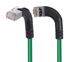 L-COM TRD695SRA13GR-10 Ethernet Cable, Cat6, 90° RJ45 Plug to 90° RJ45 Plug, FTP (Foiled Twisted Pair), Green, 3.05 m