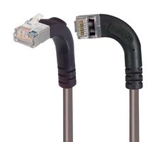 L-COM TRD695SRA13GRY-7 Ethernet Cable, Cat6, 90° RJ45 Plug to 90° RJ45 Plug, FTP (Foiled Twisted Pair), Gray, 2.1 m